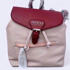 GUESS Women's magenta and baby pink Backpack